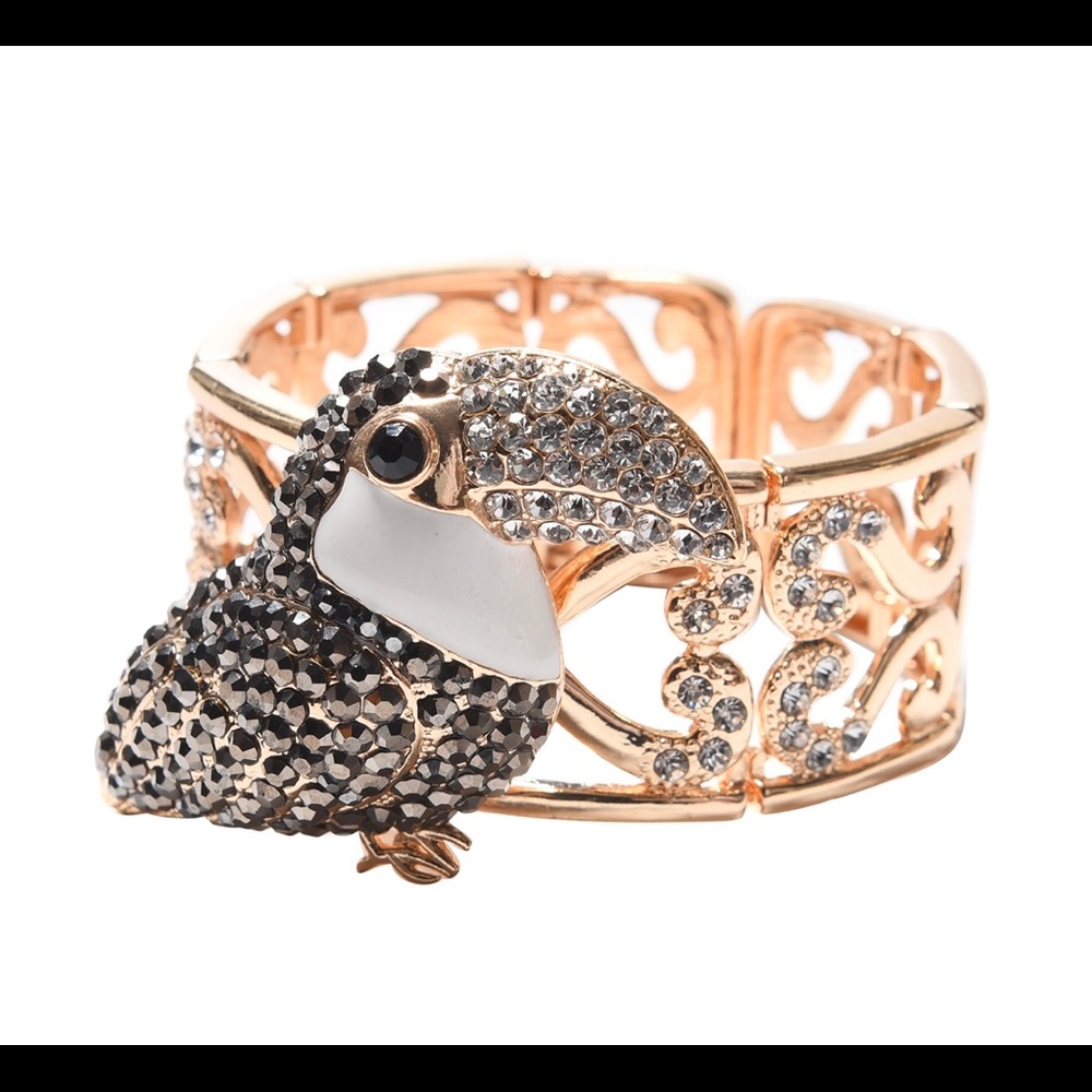 Beautiful Bird Austrian Crystal Bracelet/Brooch